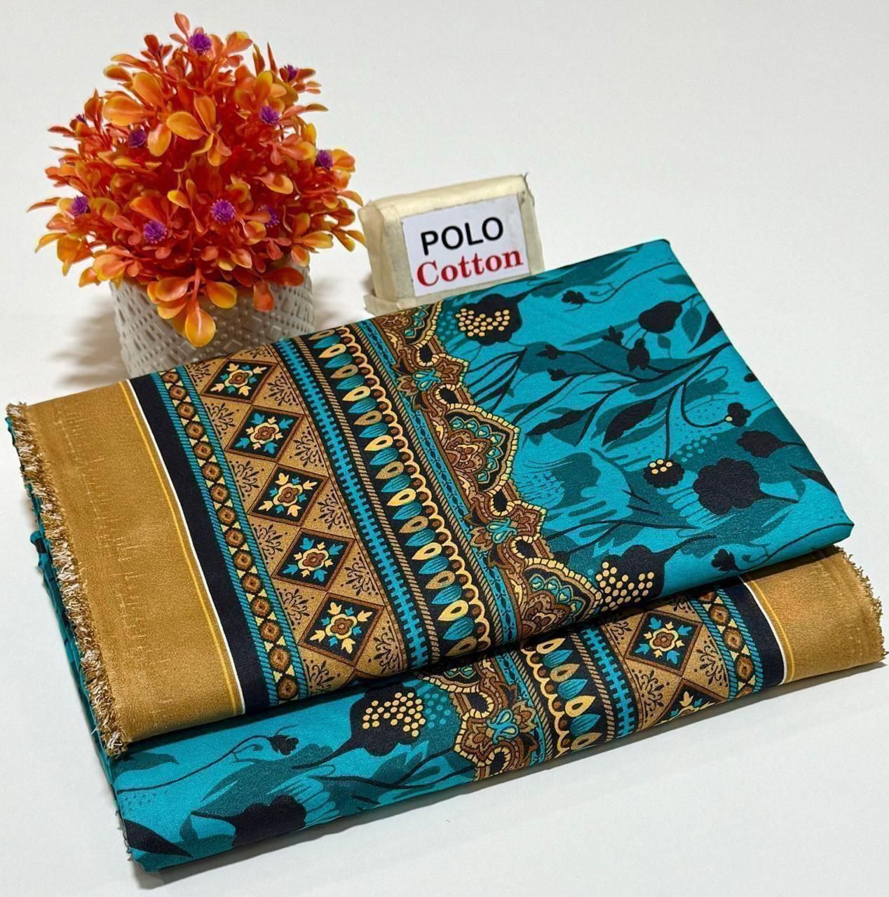 Ladies 2-Piece β Micro Polo Cotton Unstiched-255