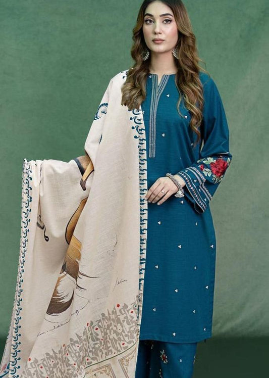 DHANAK 3PC EMBROIDERED 011