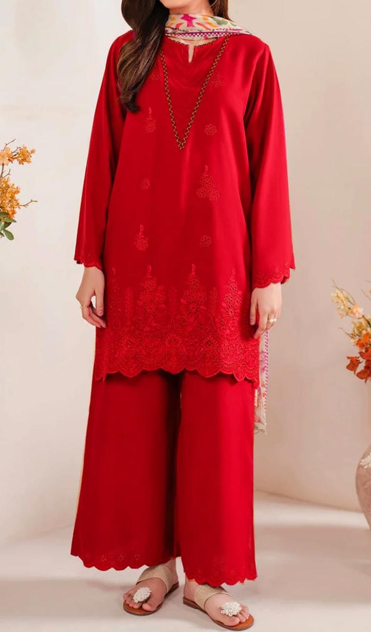 🌸 WINTER'S COLLECTION 🌸  🟥 BRAND NAME : SAPPHIRE 🟨 CATEGORY : DHANAK 3PC EMBROIDERED (005)